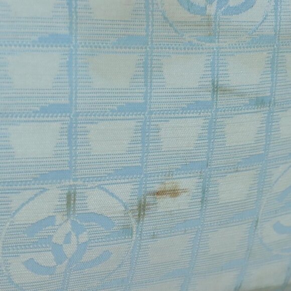 CHANEL New Travel line Tote Bag Nylon Light Blue Silver CC Auth - Picture 10 of 16